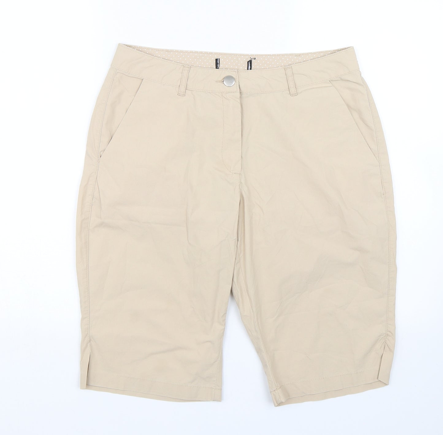 Preworn Womens Beige   Bermuda Shorts Size S