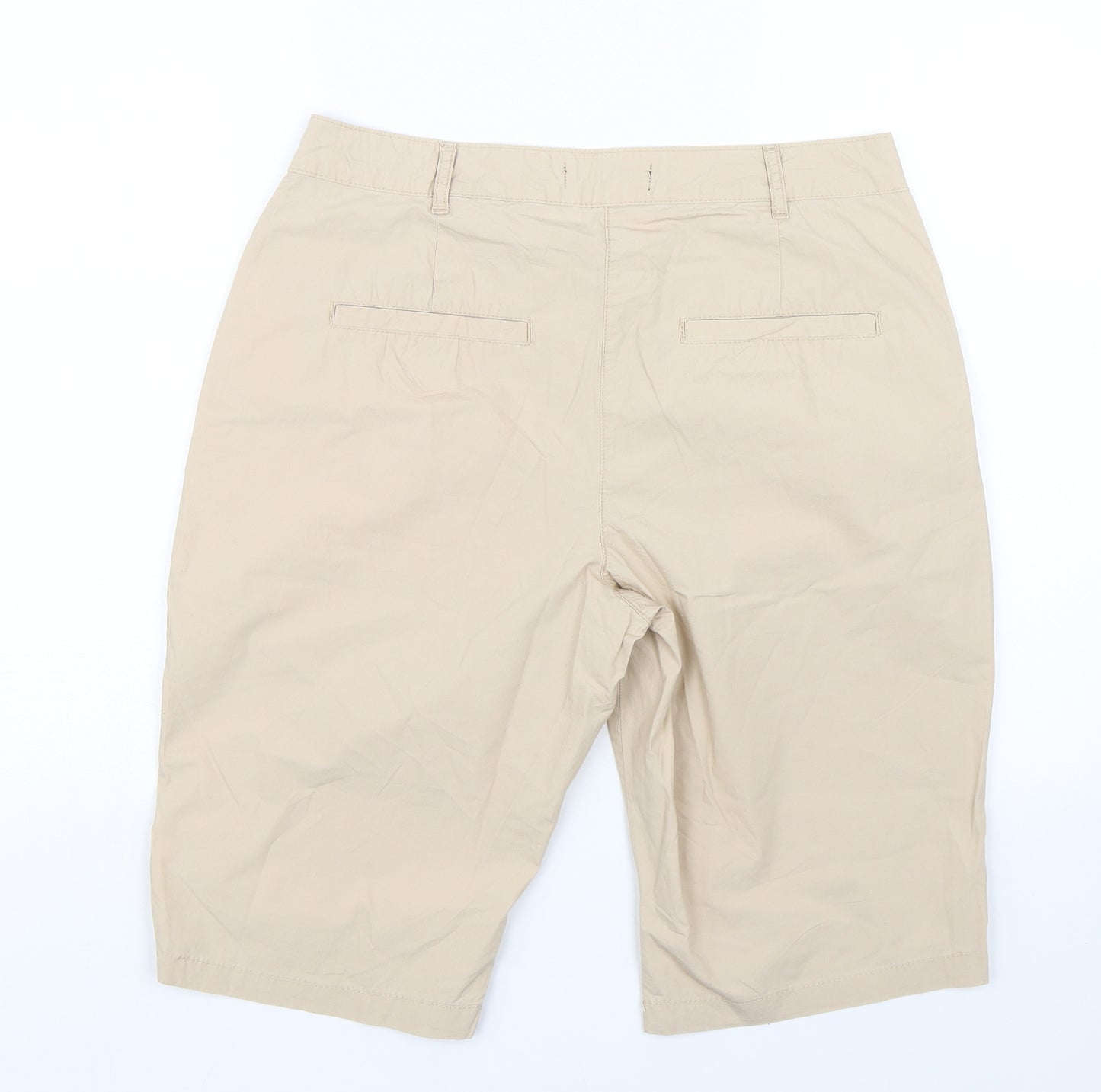 Preworn Womens Beige   Bermuda Shorts Size S