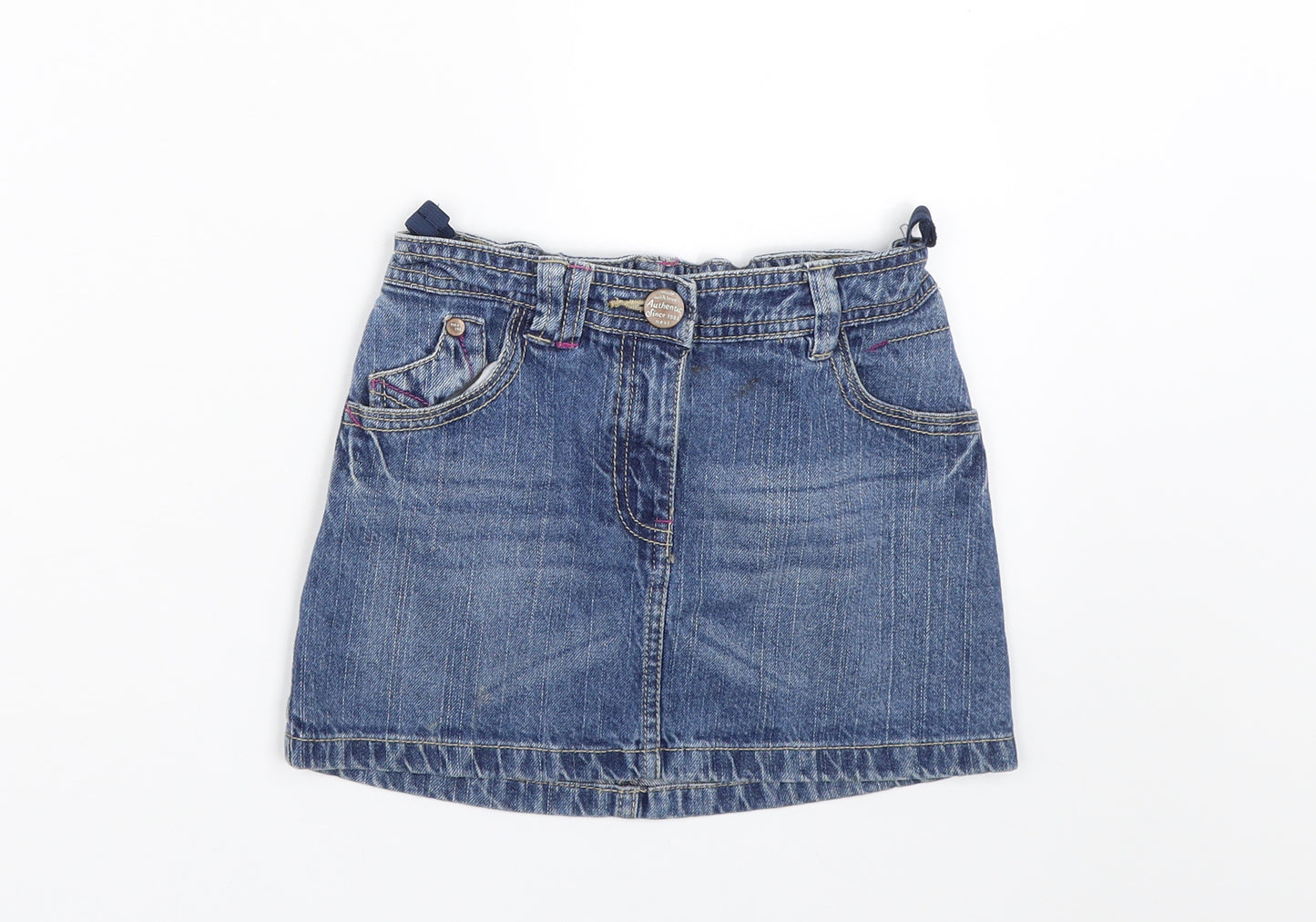 NEXT Girls Blue  Denim Mini Skirt Size 8 Years