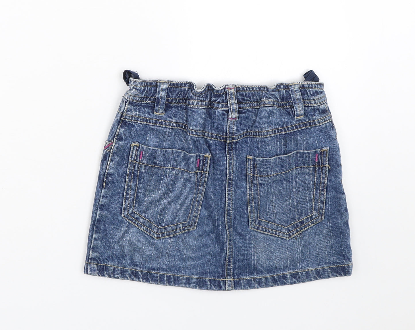 NEXT Girls Blue  Denim Mini Skirt Size 8 Years