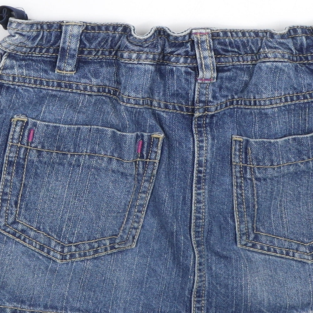 NEXT Girls Blue  Denim Mini Skirt Size 8 Years