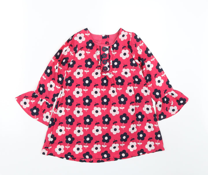 Matalan Girls Pink Floral Basic Blouse Size 4-5 Years