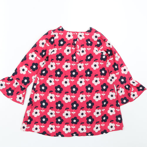 Matalan Girls Pink Floral  Basic Blouse Size 4-5 Years