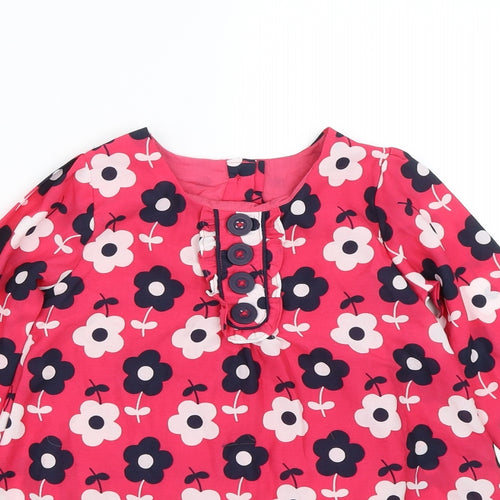Matalan Girls Pink Floral  Basic Blouse Size 4-5 Years