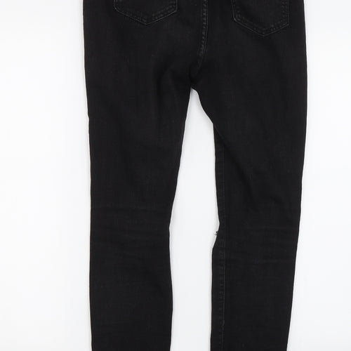 Boohoo Womens Black  Denim Skinny Jeans Size 10 L26 in