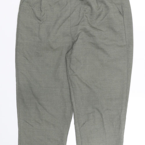 BM Womens Green   Cropped Trousers Size 16 L22 in