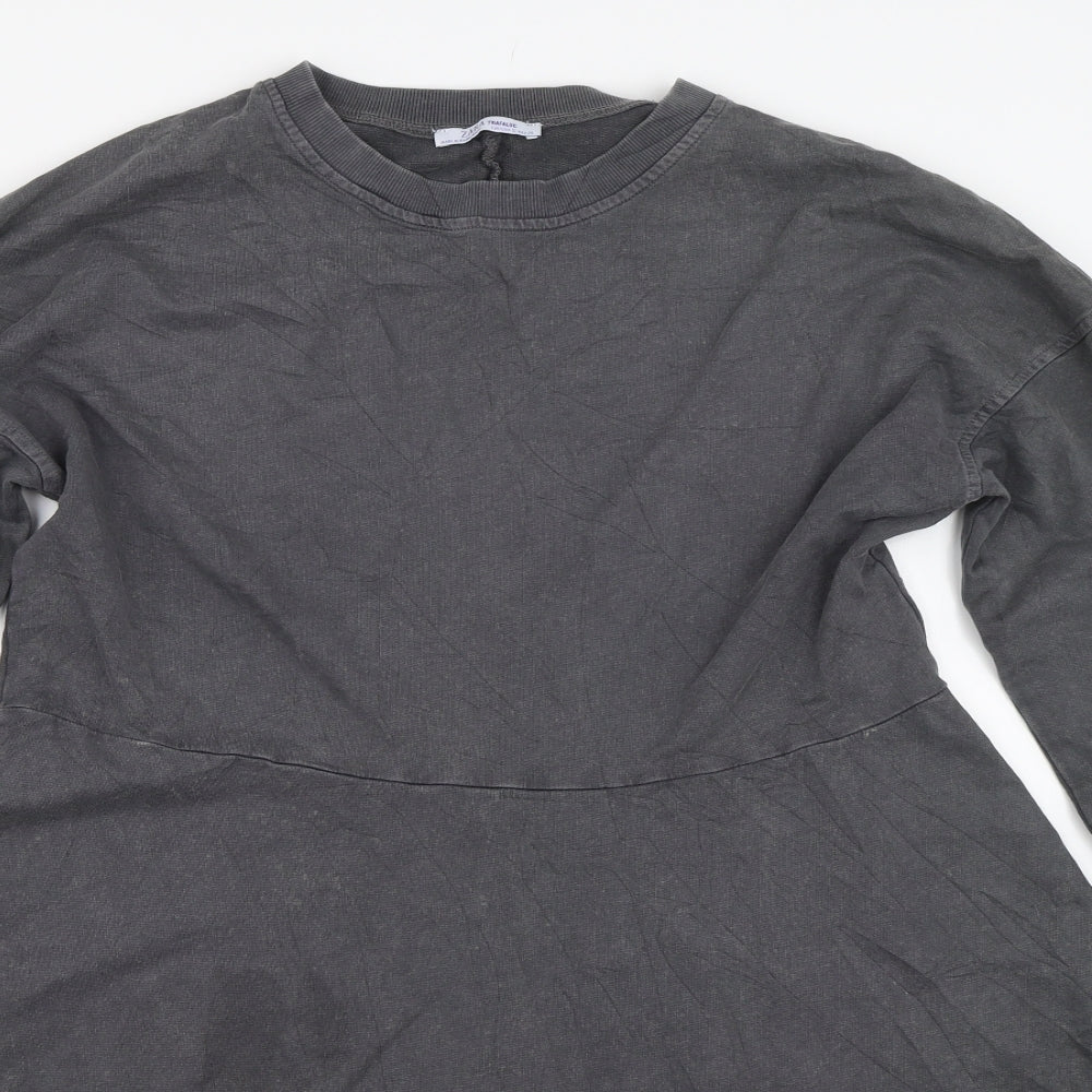 Zara Womens Grey   Jumper Dress  Size S