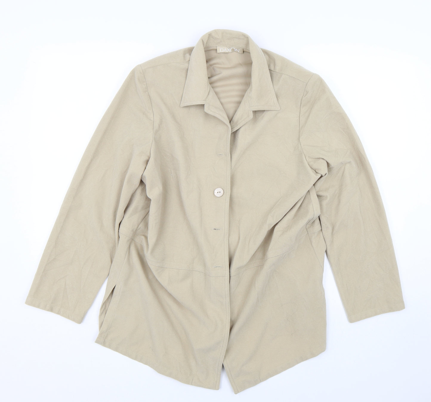 Daxon Womens Beige   Jacket Blazer Size 14