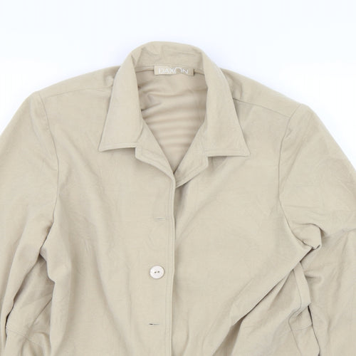 Daxon Womens Beige   Jacket Blazer Size 14