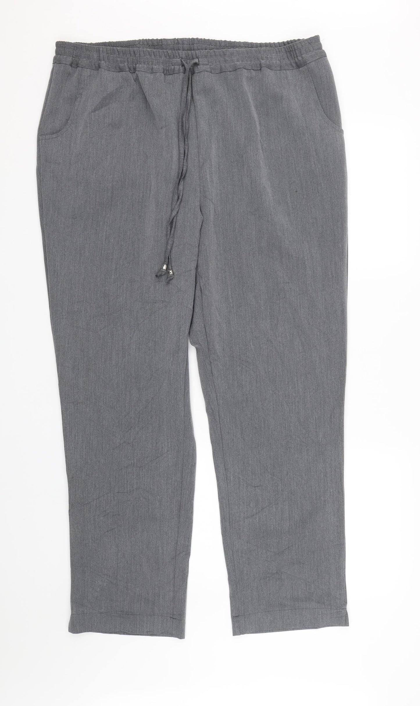 Preworn Womens Grey   Trousers  Size 22 L27 in