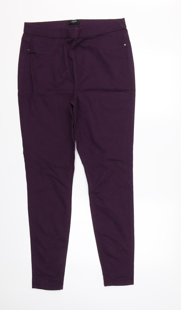 Dennim Womens Purple  Denim Skinny Jeans Size 14 L26 in