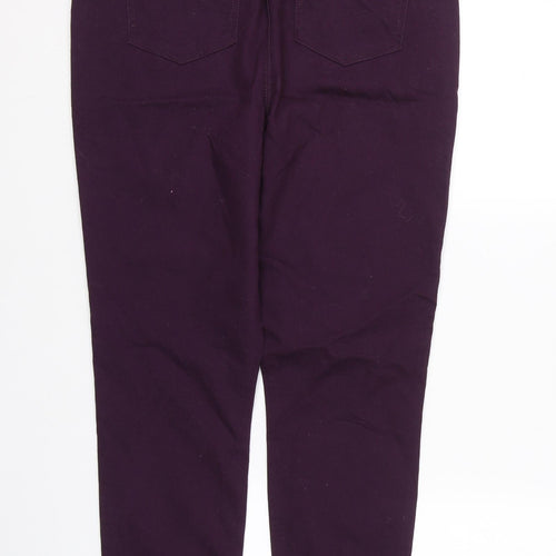 Dennim Womens Purple  Denim Skinny Jeans Size 14 L26 in