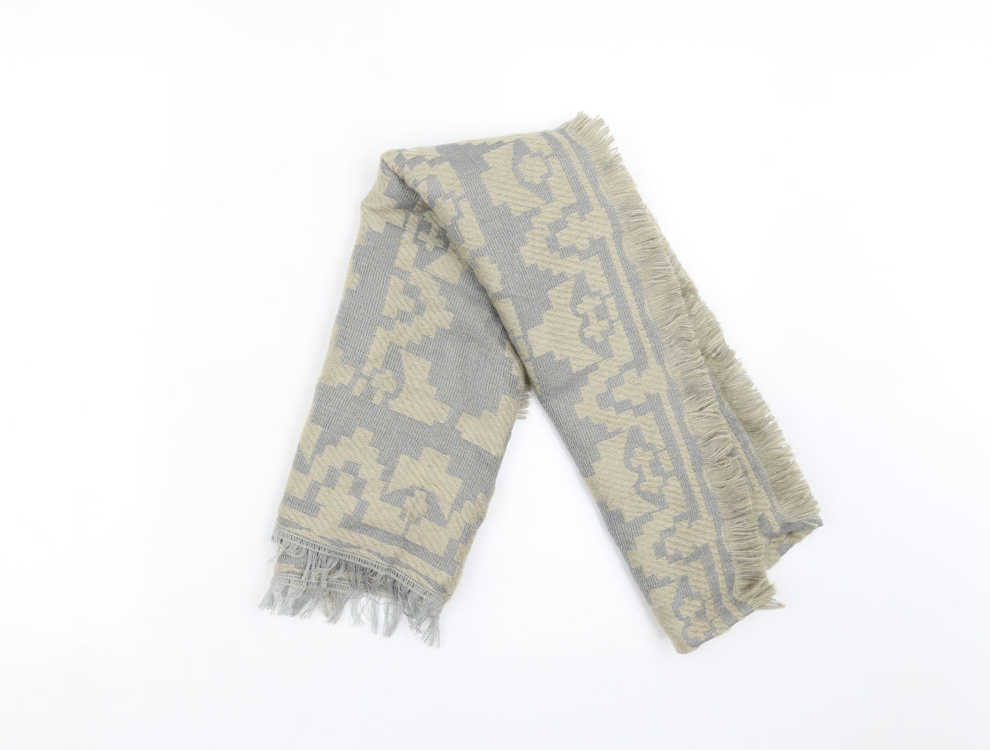 Matalan Womens Grey Geometric   Shawl/Wrap