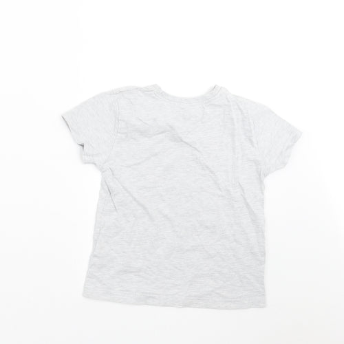 Primark Boys Grey   Basic T-Shirt Size 3-4 Years  - Surf Boards
