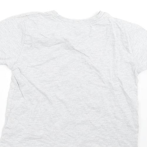 Primark Boys Grey   Basic T-Shirt Size 3-4 Years  - Surf Boards