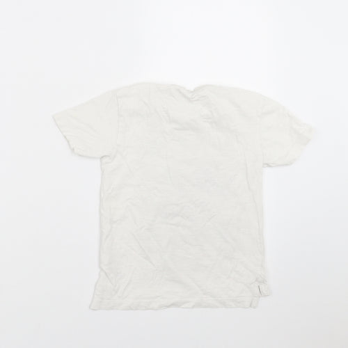 NEXT Boys White   Basic T-Shirt Size 4 Years  - Camo detail