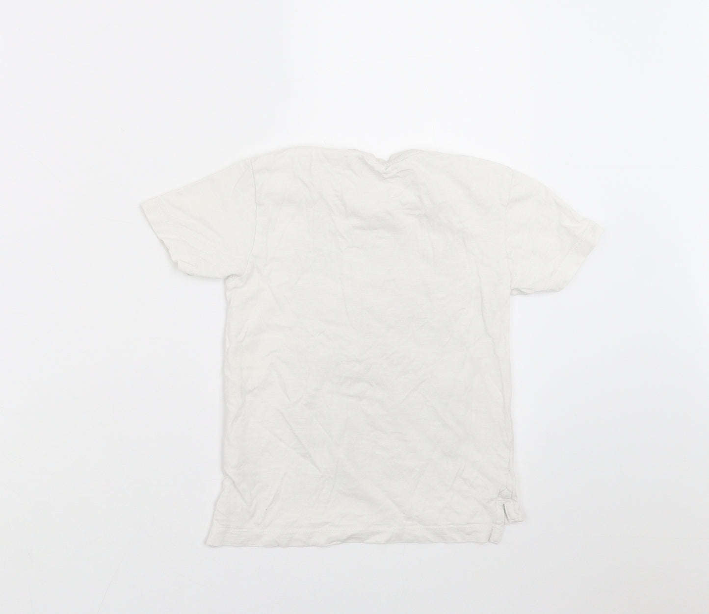 NEXT Boys White   Basic T-Shirt Size 4 Years  - Camo detail