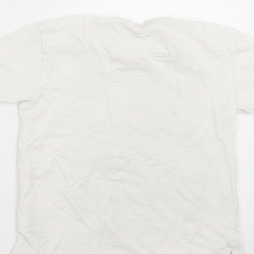 NEXT Boys White   Basic T-Shirt Size 4 Years  - Camo detail