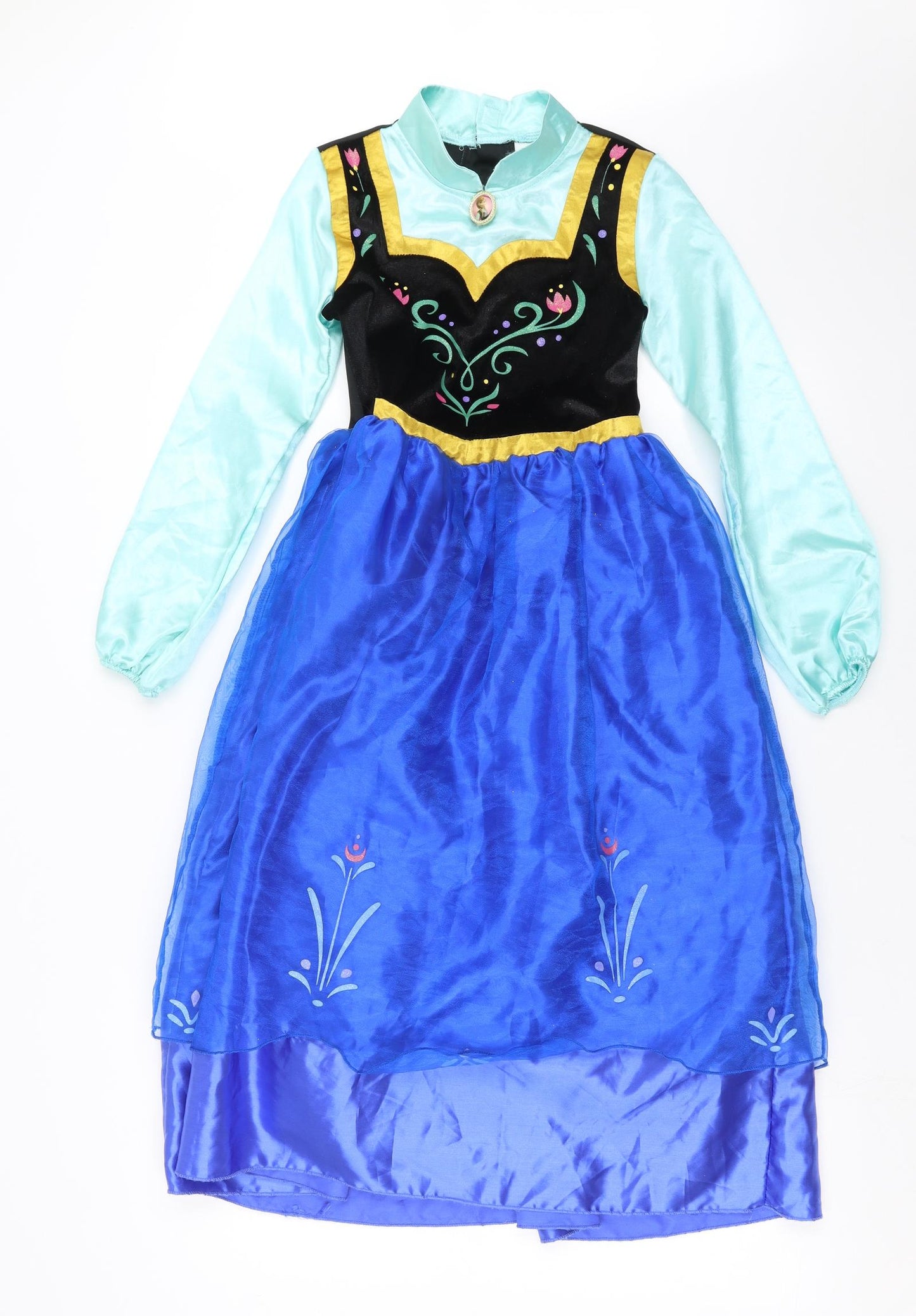 Disney Store Girls Blue   Ball Gown  Size 7-8 Years  - Frozen costume