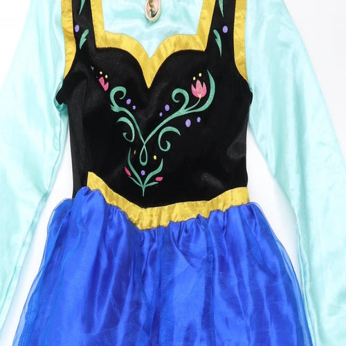 Disney Store Girls Blue   Ball Gown  Size 7-8 Years  - Frozen costume