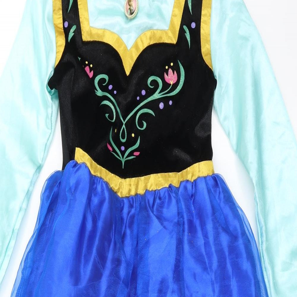 Disney Store Girls Blue   Ball Gown  Size 7-8 Years  - Frozen costume