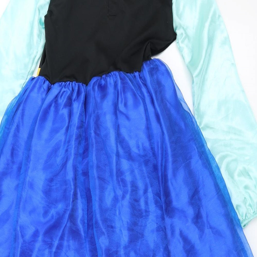 Disney Store Girls Blue   Ball Gown  Size 7-8 Years  - Frozen costume