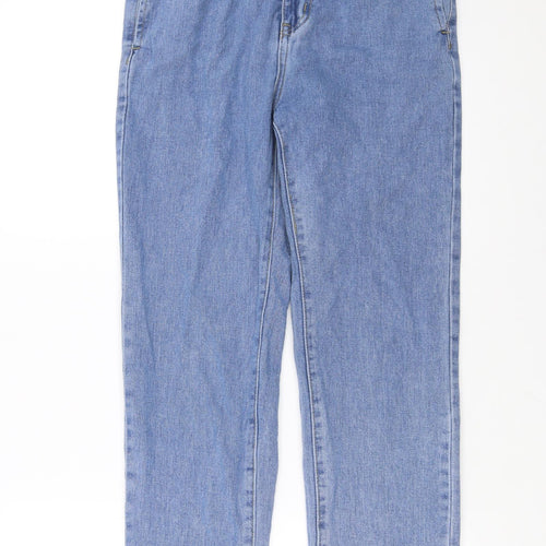 Momokrom Womens Blue  Denim Straight Jeans Size 8 L27 in
