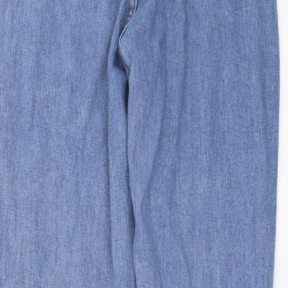 Momokrom Womens Blue  Denim Straight Jeans Size 8 L27 in