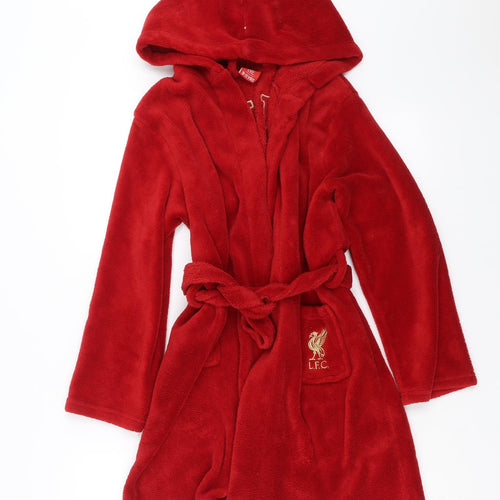 Liverpool FC Boys Red Solid   Robe Size 9-10 Years