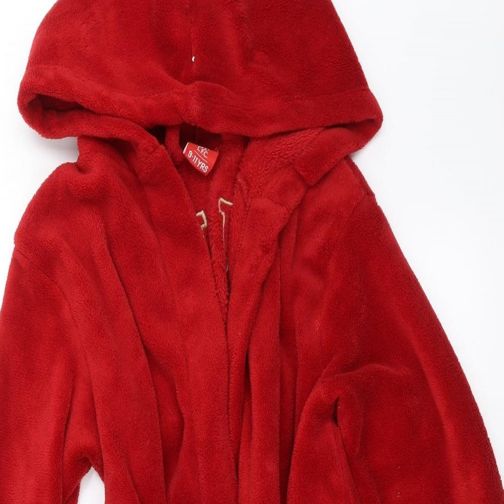 Liverpool FC Boys Red Solid   Robe Size 9-10 Years