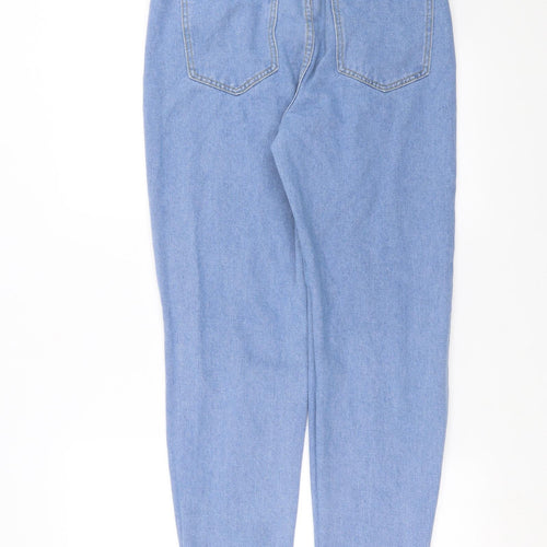 Boohoo Womens Blue  Denim Mom Jeans Size 10 L28 in