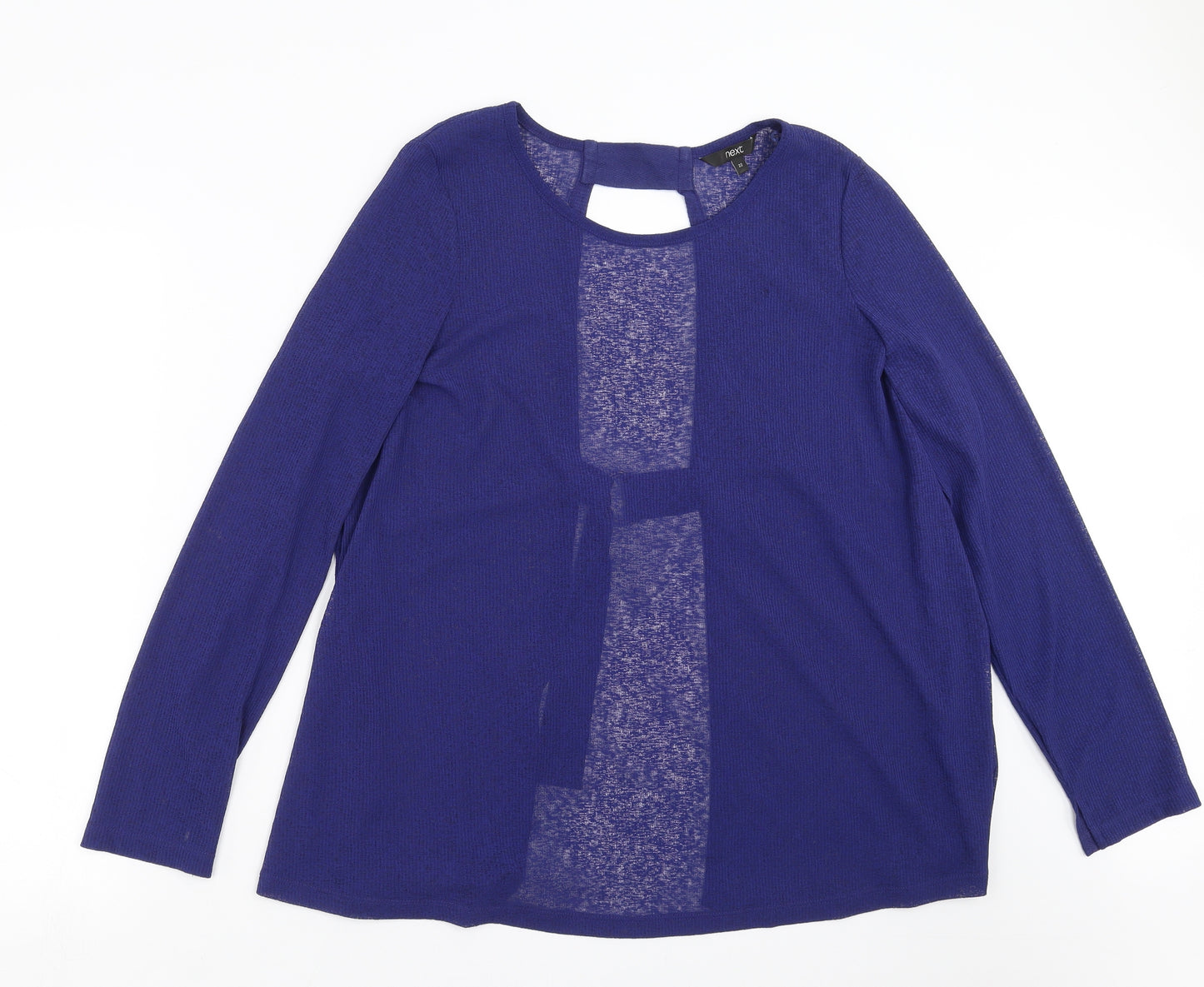 NEXT Womens Blue   Basic Blouse Size 22  - open back