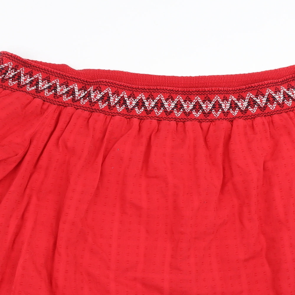 F&F Womens Red   Basic Blouse Size 22  - dotted pattern