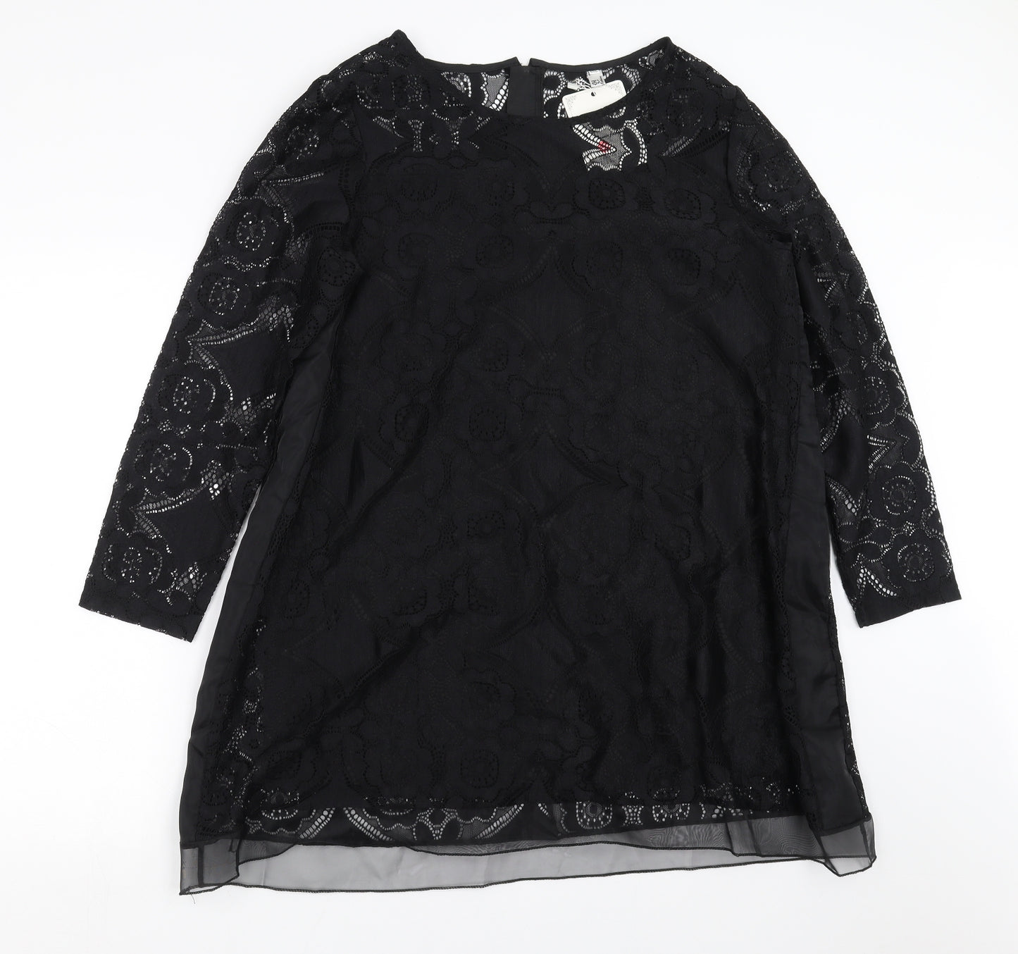Classic Fashion Womens Black Floral  Shift  Size 3XL