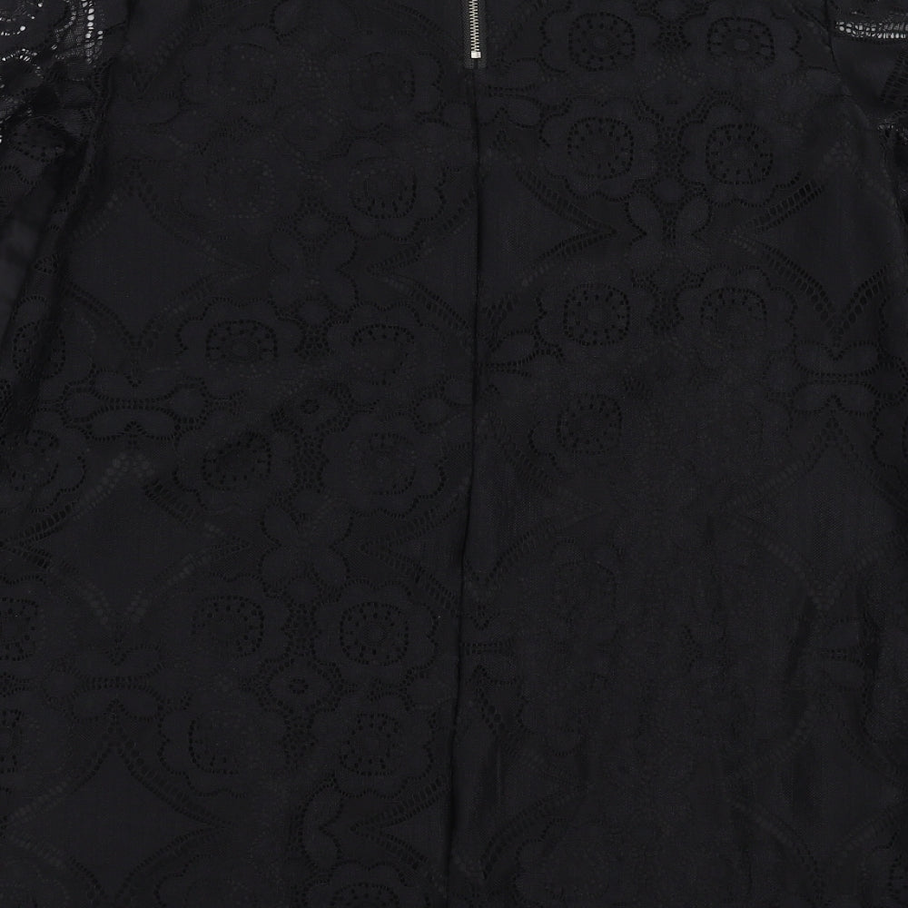 Classic Fashion Womens Black Floral  Shift  Size 3XL