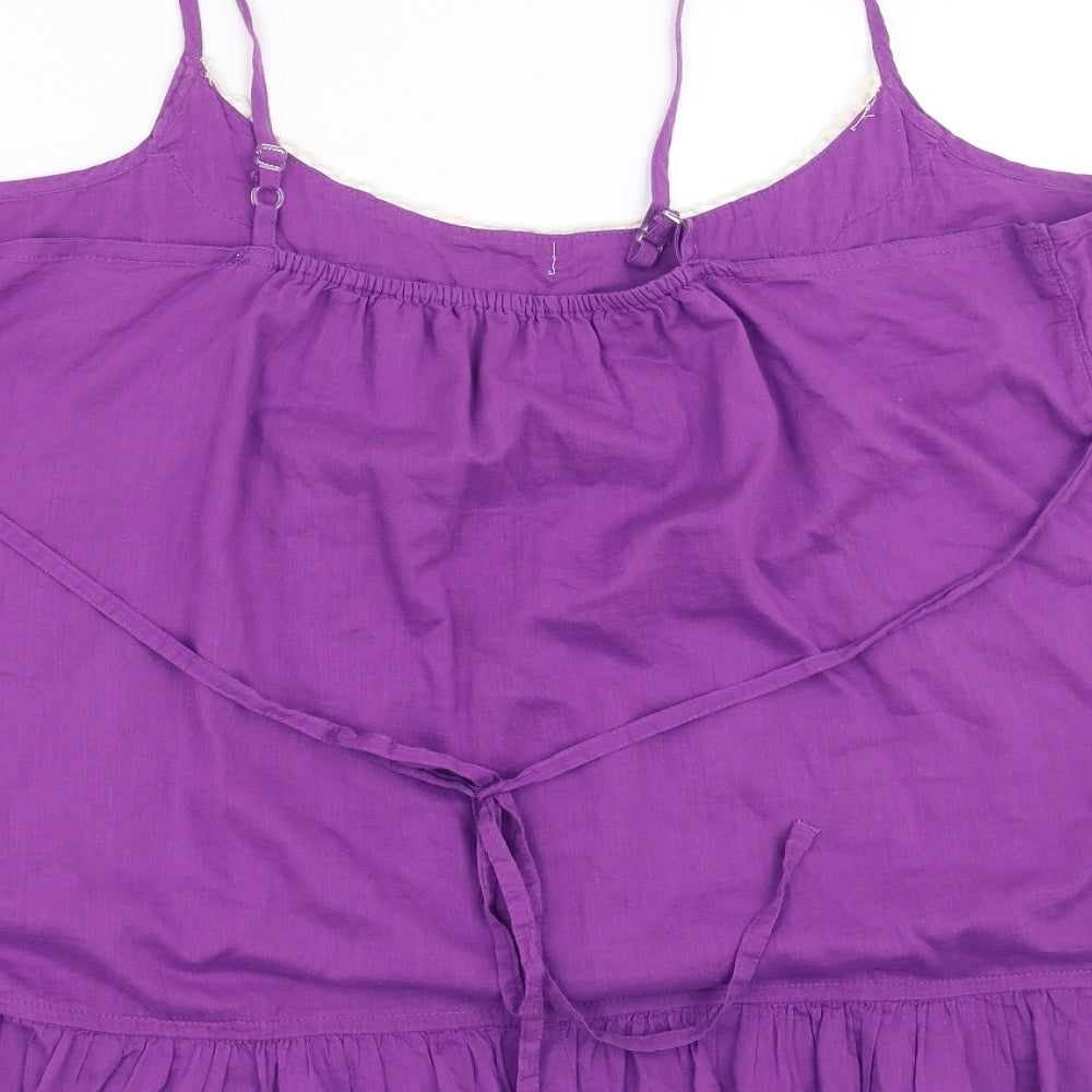 Prweworn Womens Purple   Basic Blouse Size 20  - crochet neckline