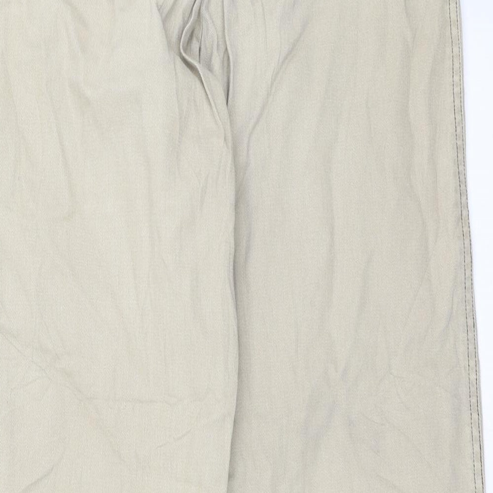 Roman Womens Beige  Denim Straight Jeans Size 12 L28 in