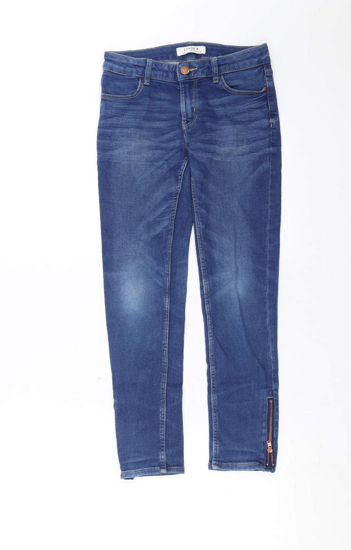 Lindex Girls Blue Denim Straight Jeans Size 9-10 Years
