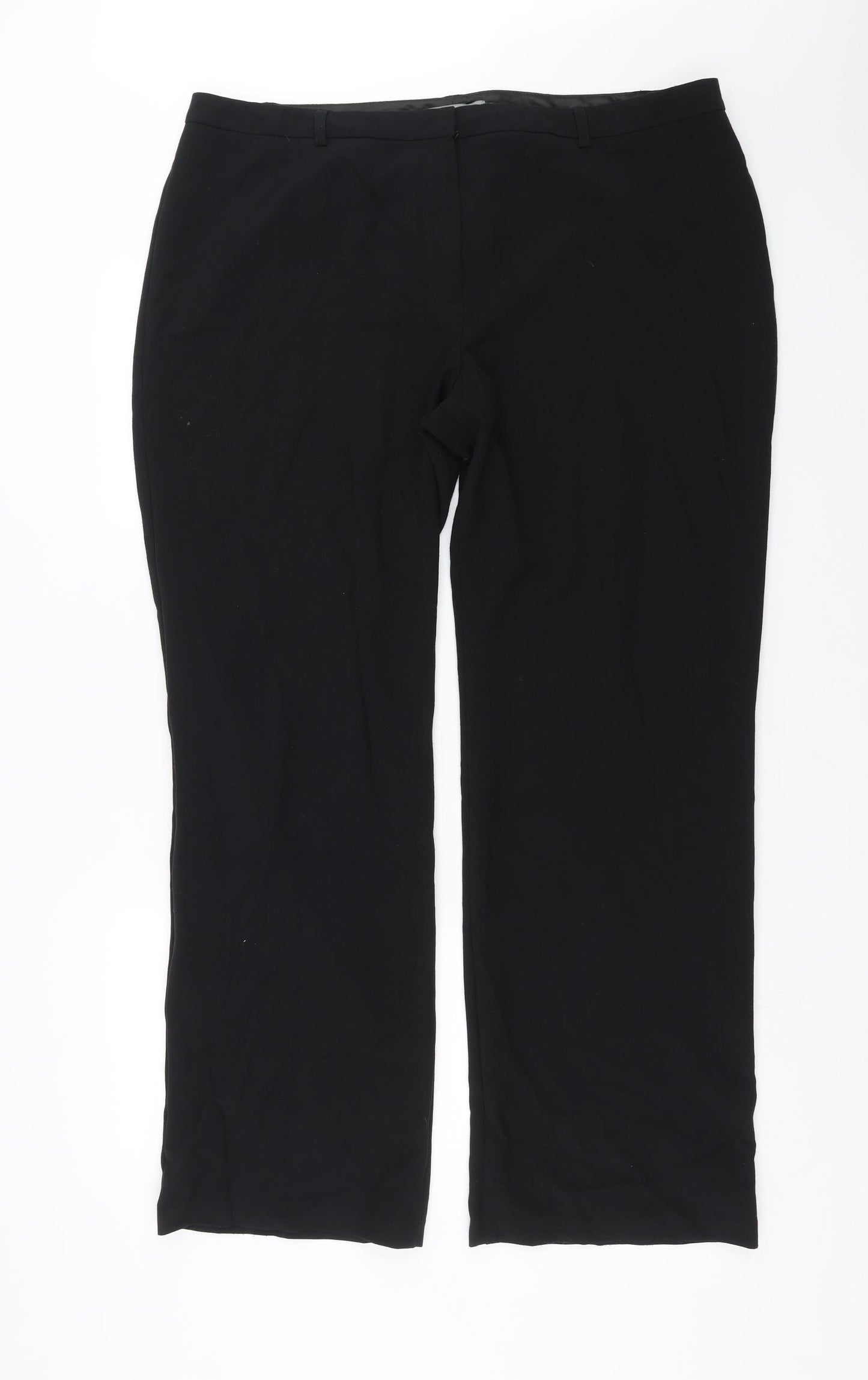 Marks and Spencer Womens Black   Trousers  Size 18 L30 in