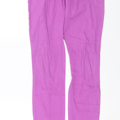 Fishbone Womens Purple  Denim Skinny Jeans Size S L32 in