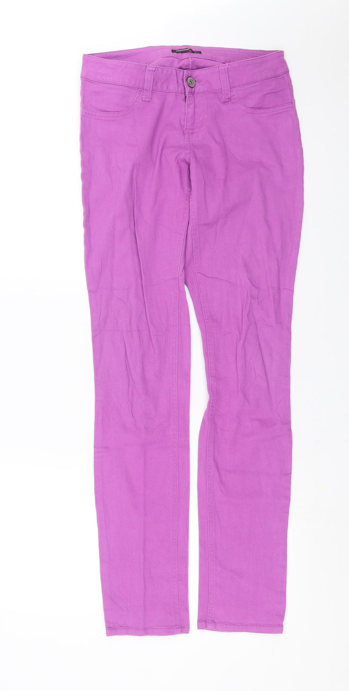 Fishbone Womens Purple Denim Skinny Jeans Size S L32 in
