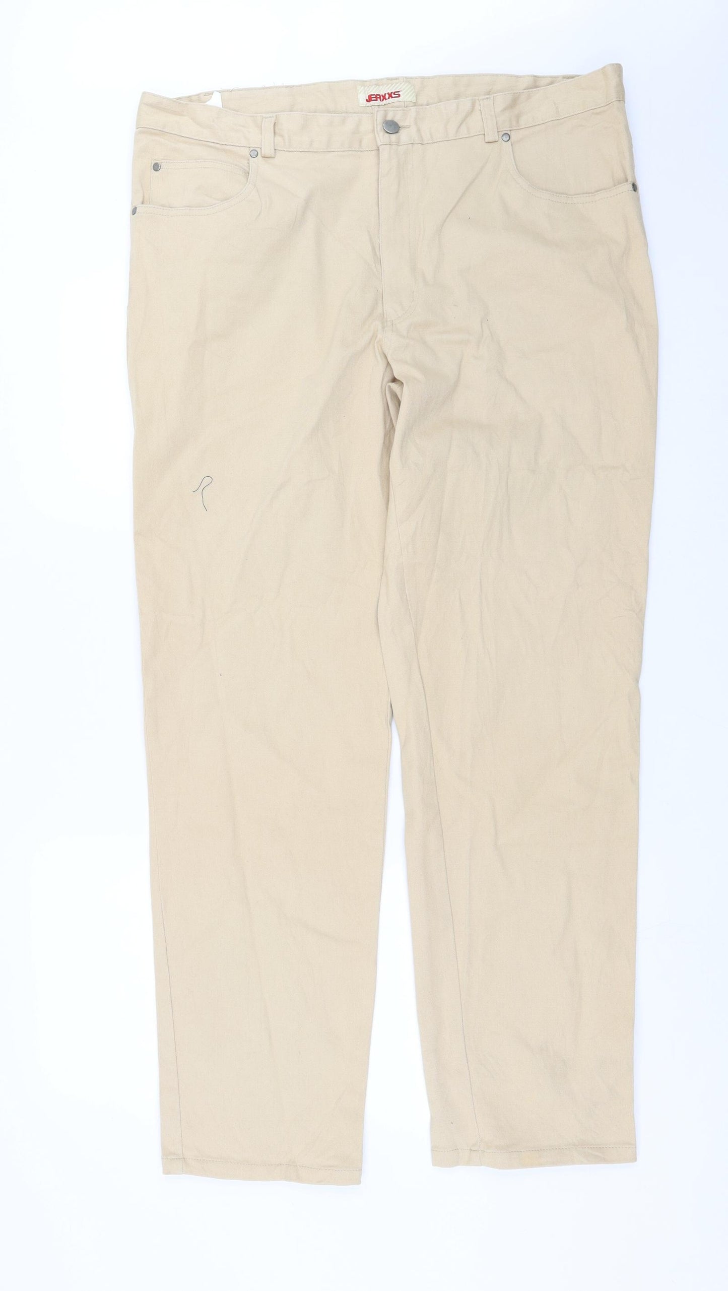 JEAXXS Mens Beige   Straight Jeans Size 40 in L31 in
