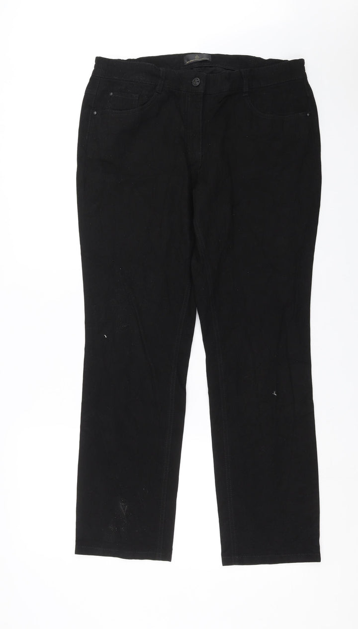 alfredo pauly Mens Black  Denim Straight Jeans Size 34 in L29 in