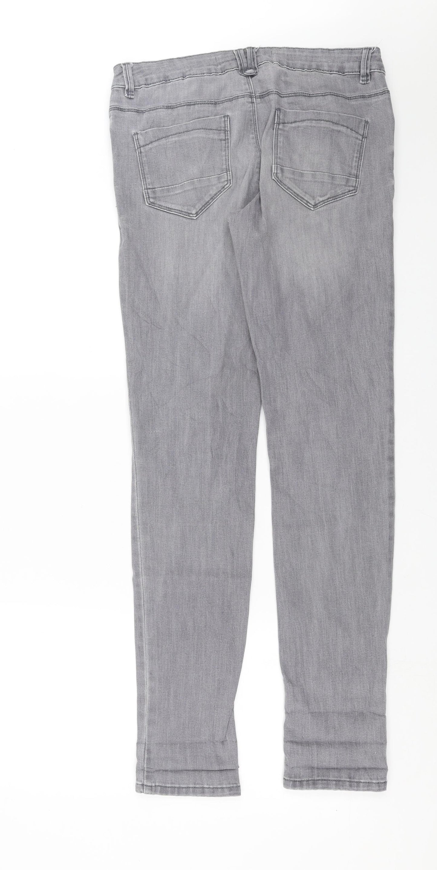 NEXT Womens Grey  Denim Skinny Jeans Size 10 L32 in