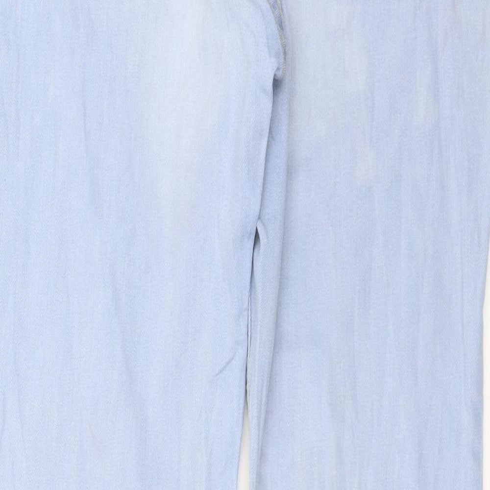 Marks and Spencer Womens Blue  Denim Straight Jeans Size 14 L29 in