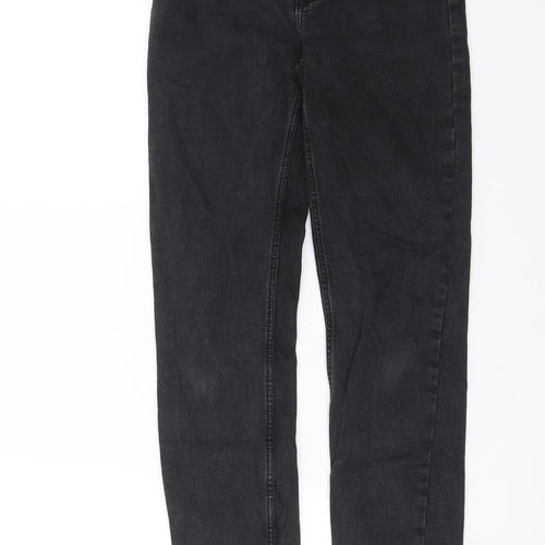 Lindex Womens Black  Denim Skinny Jeans Size 10 L27 in - Distressed hem