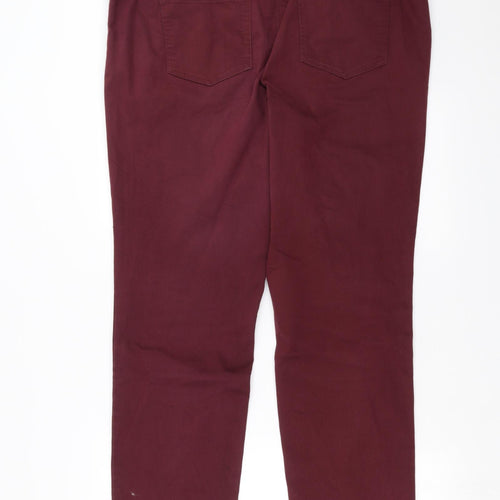 angel of style Womens Purple  Denim Straight Jeans Size 41 in L30 in