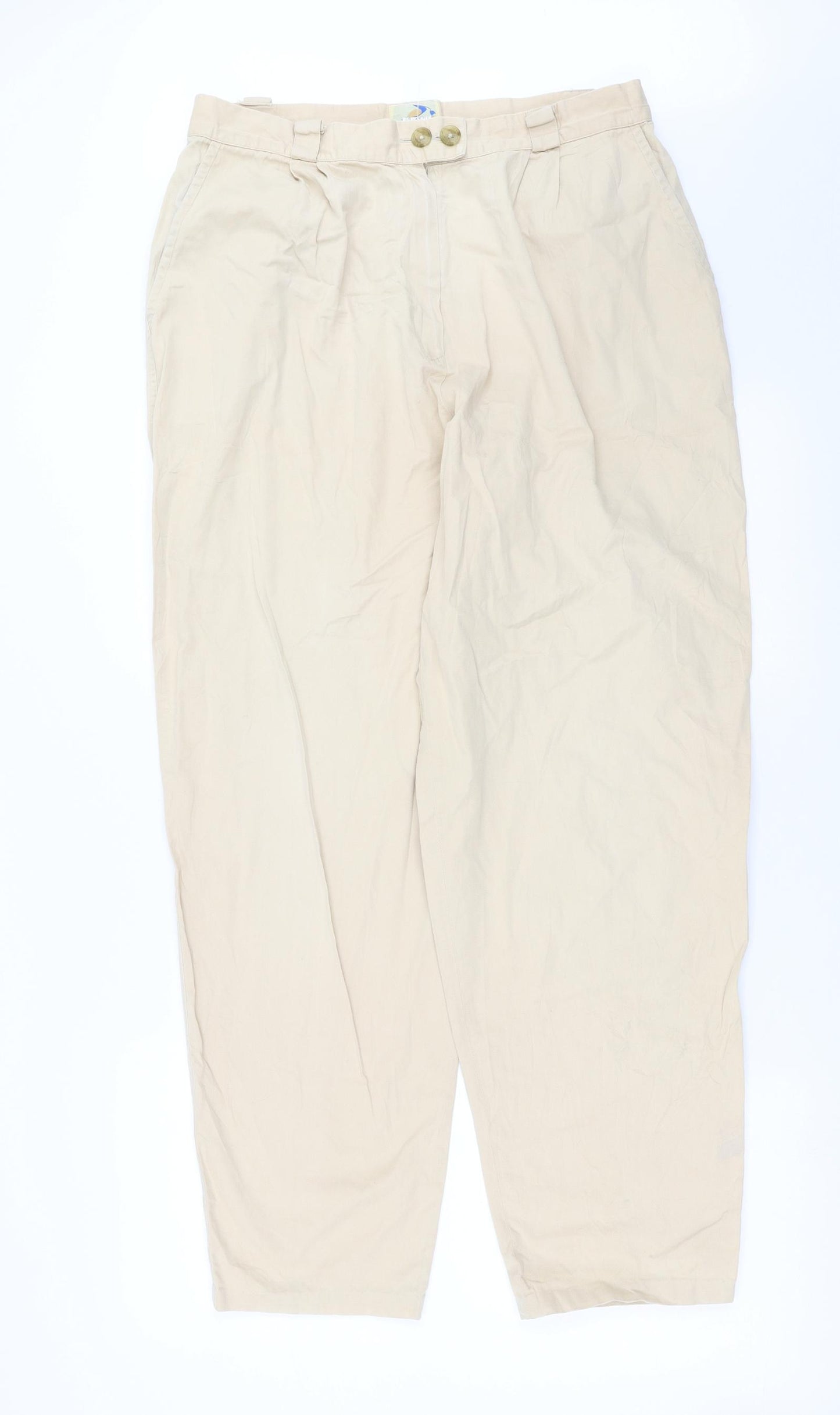 traveling light Womens Beige   Trousers  Size 18 L29 in
