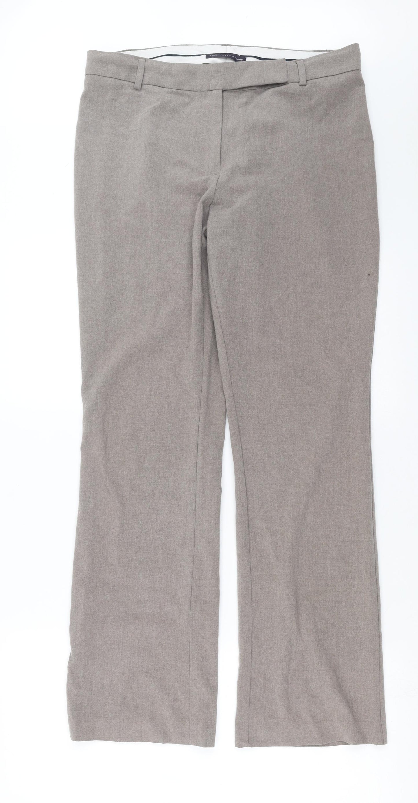 Marks and Spencer Womens Grey   Trousers  Size 12 L30 in