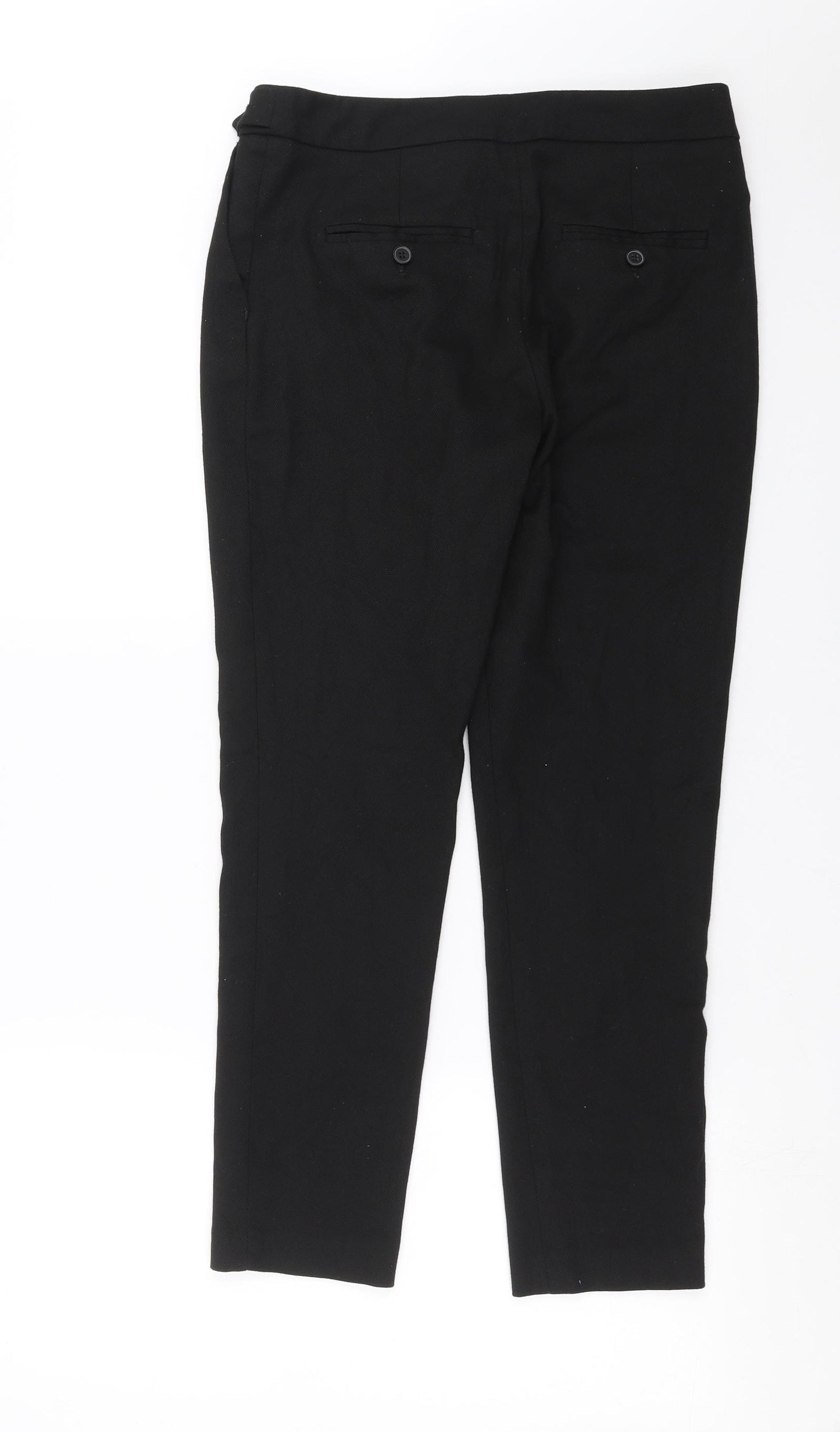 NEXT Womens Black   Trousers  Size 8 L26 in